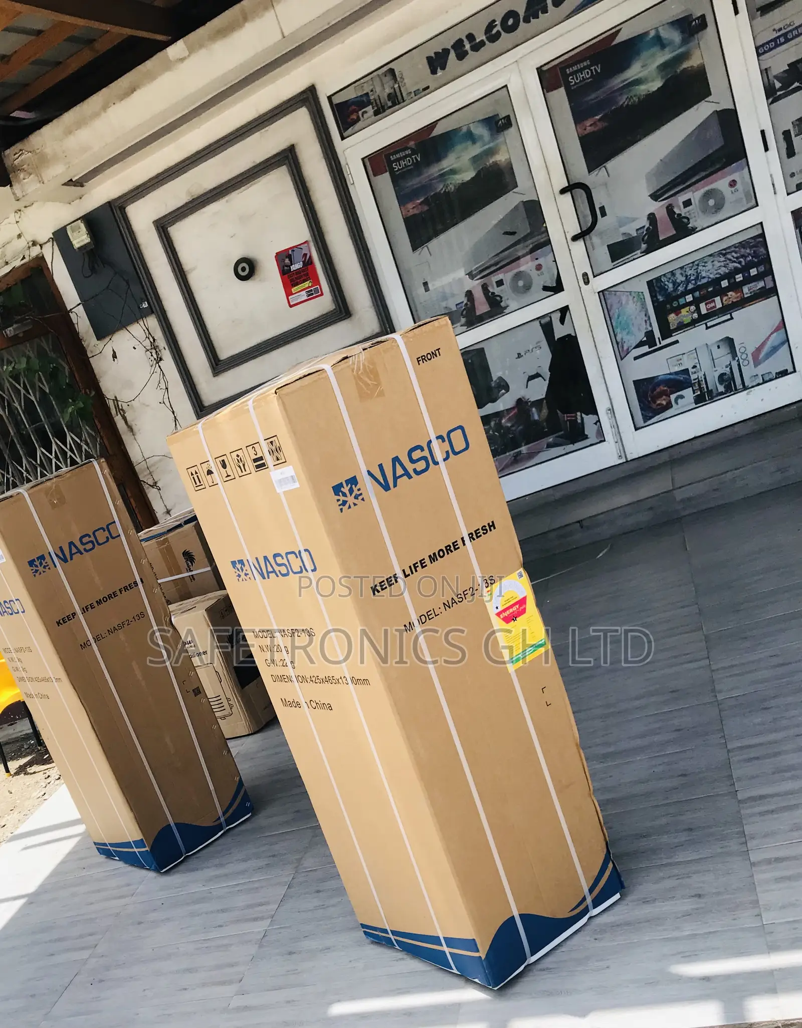 Quality Best Nas-13fl Doubledoor Grey Fast Topfreezer Fridge