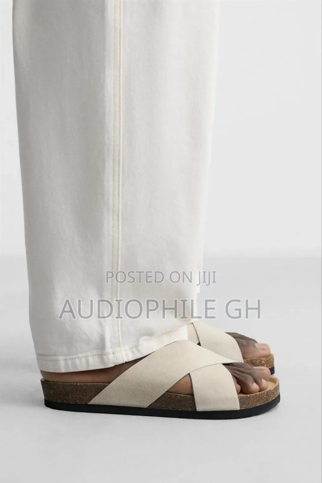 Zara Cross-Strap Leather Sandals