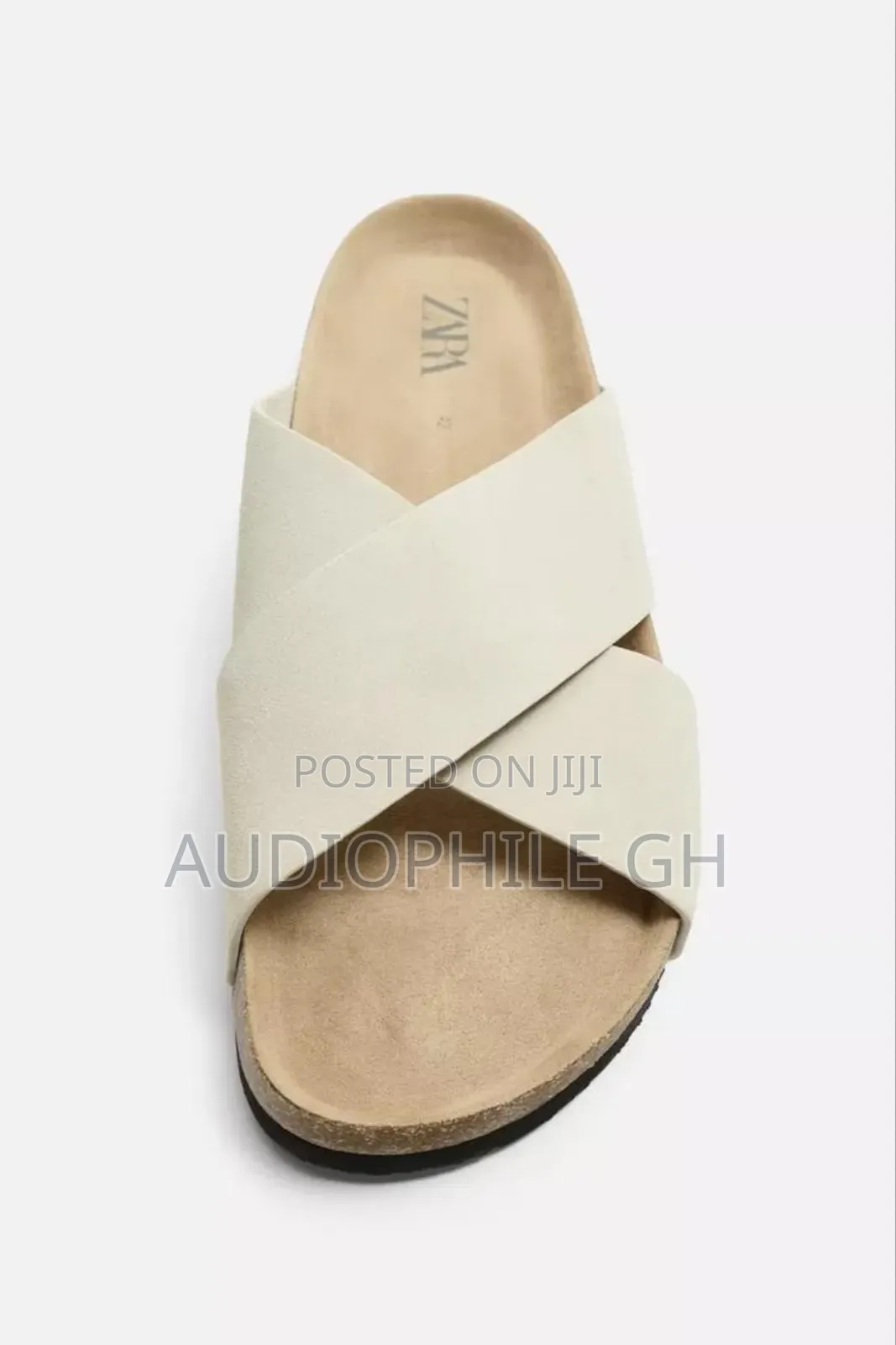 Zara Cross-Strap Leather Sandals