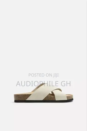 Zara Cross-Strap Leather Sandals