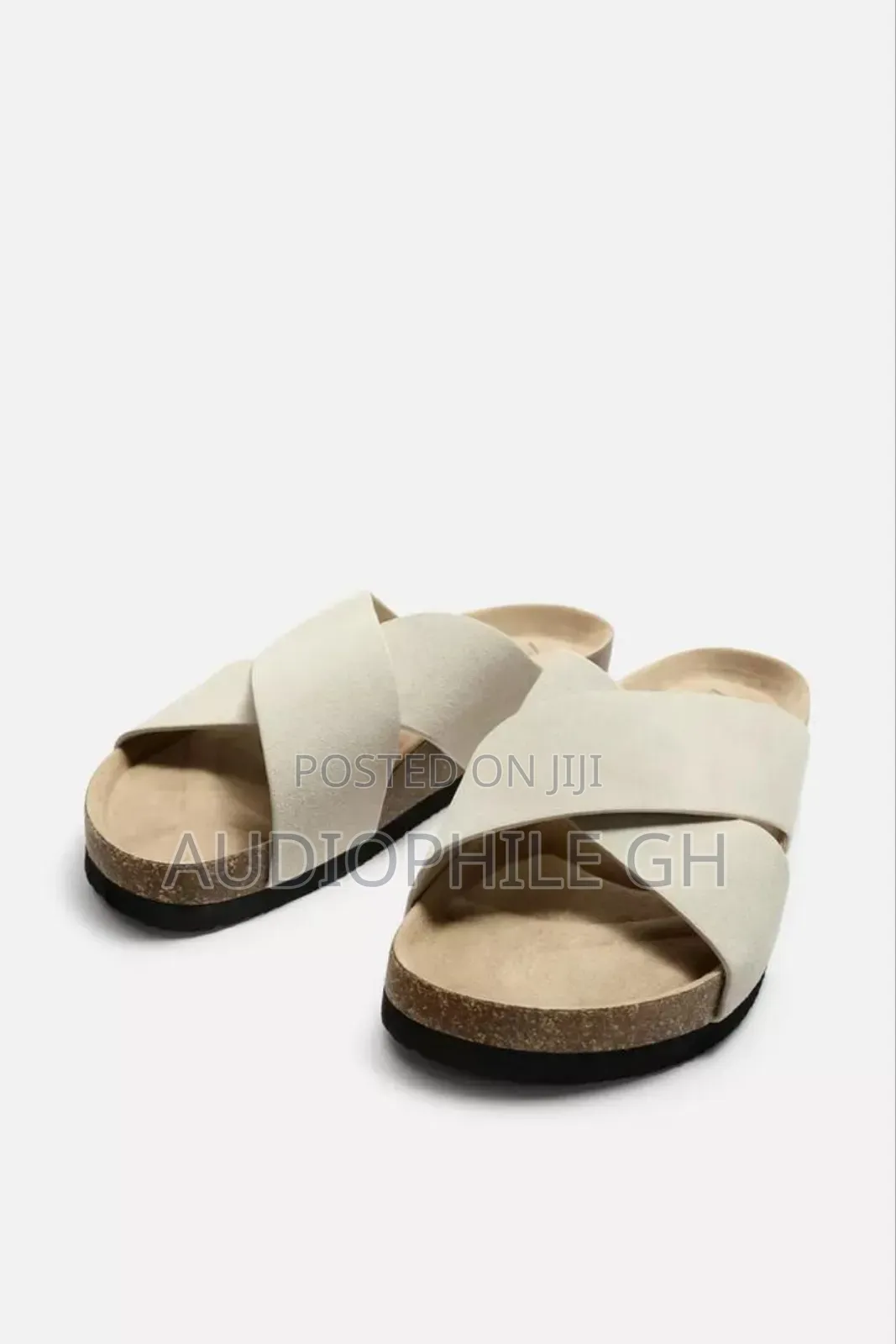 Zara Cross-Strap Leather Sandals