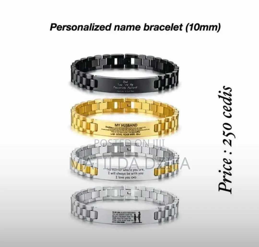 Engraved Chain Bracelet