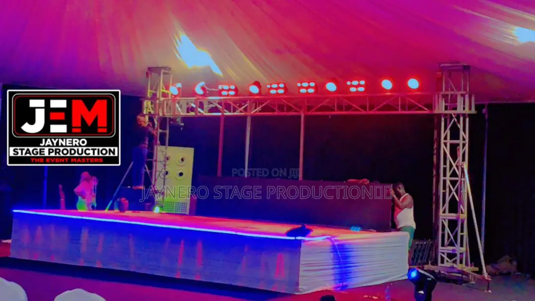Conference Stage ,Truss, Light Setup for Rent |Jaynero Stage