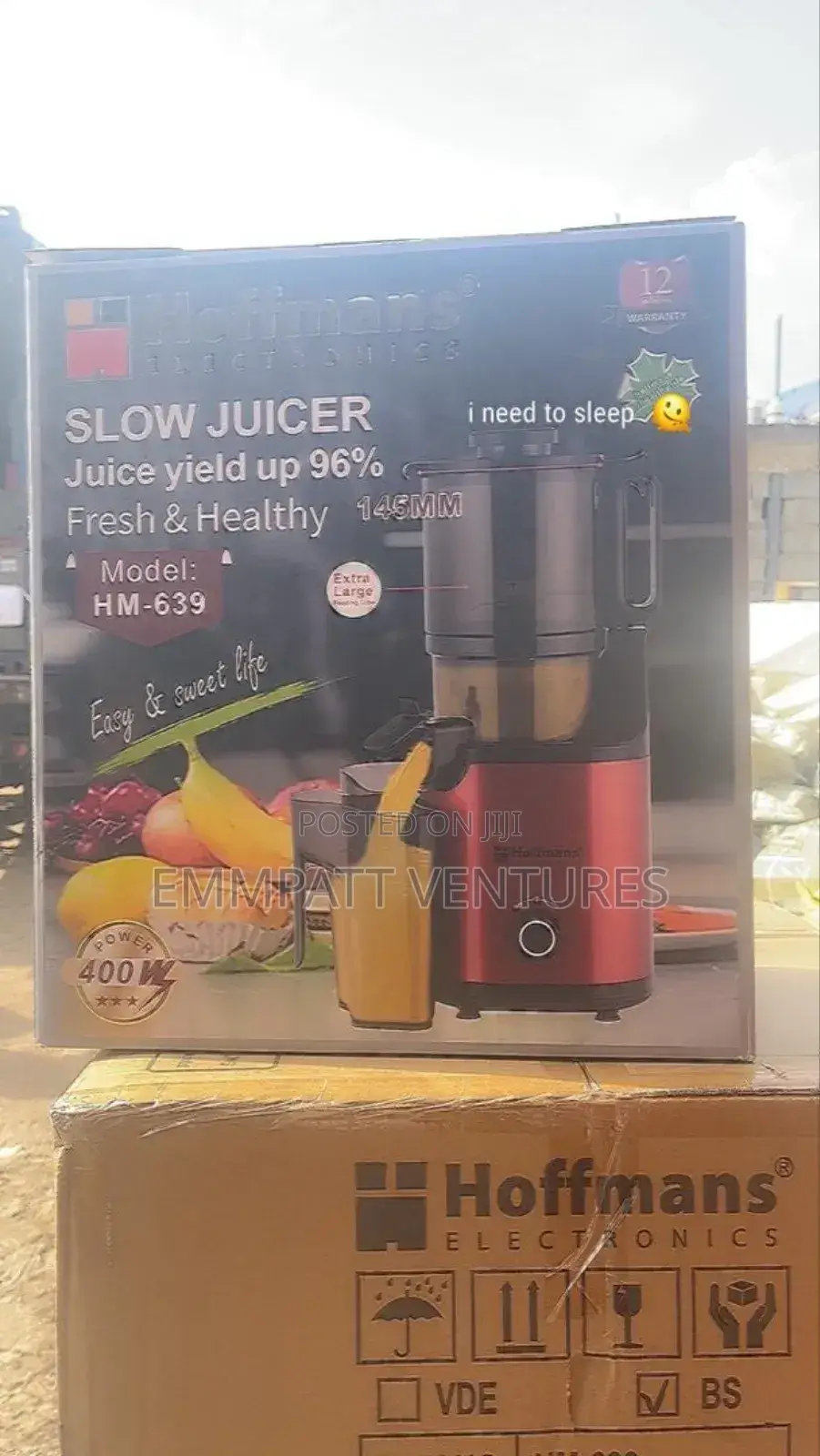 Hoffmans 2025 Large Volume Slow Juicer