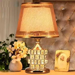 Modernised Crystal Bedside Lamp