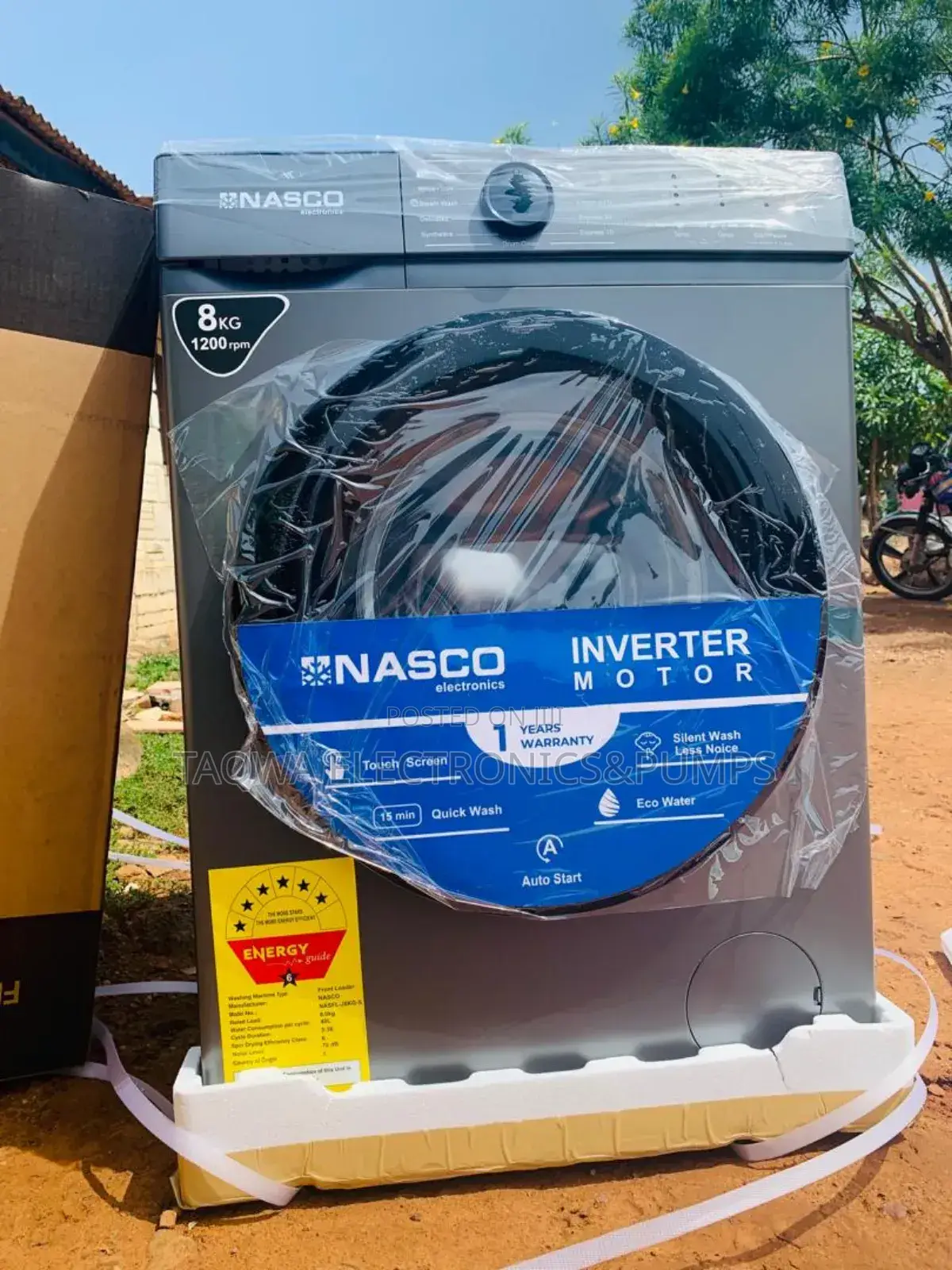 Superior Inverter Front Load Nasco 8kg Washing Machine