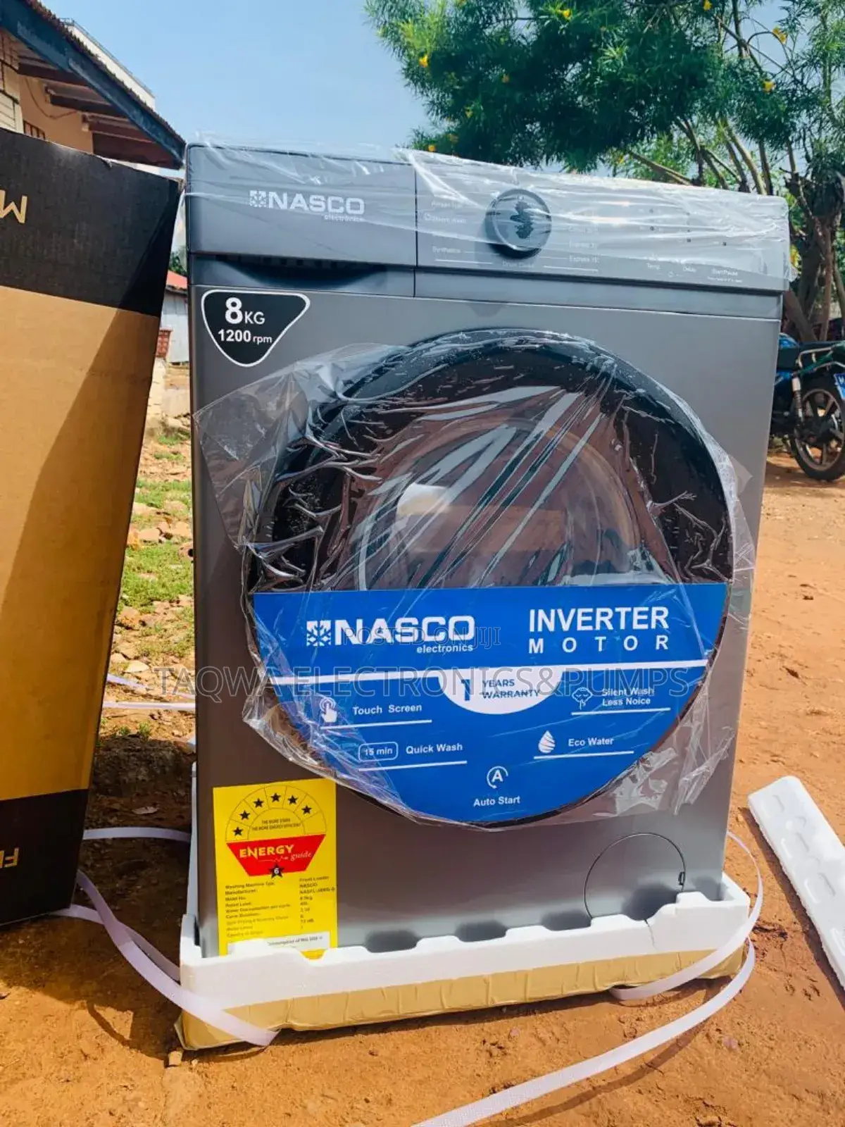 Six Star Rated Nasco 8.0kg Front Load Washing Machine