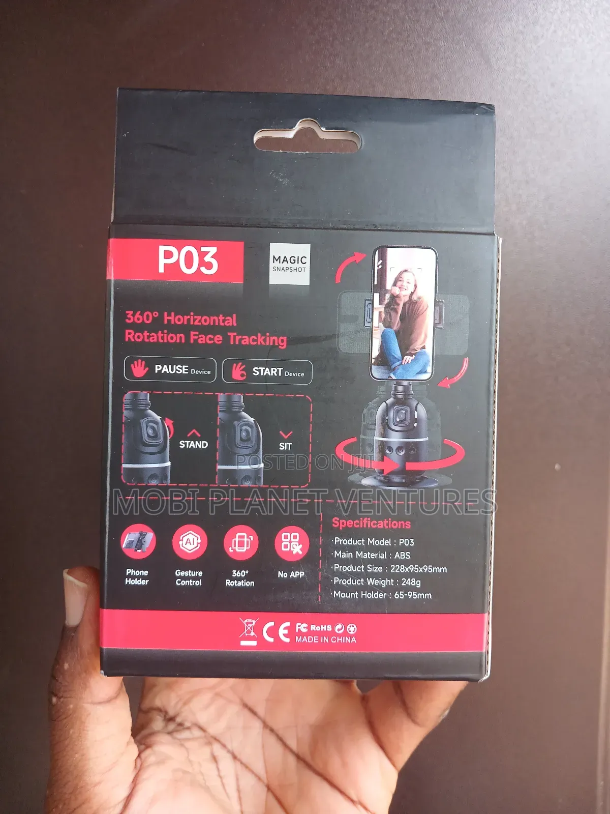 P03 Auto Face Tracking Desktop Gimbal