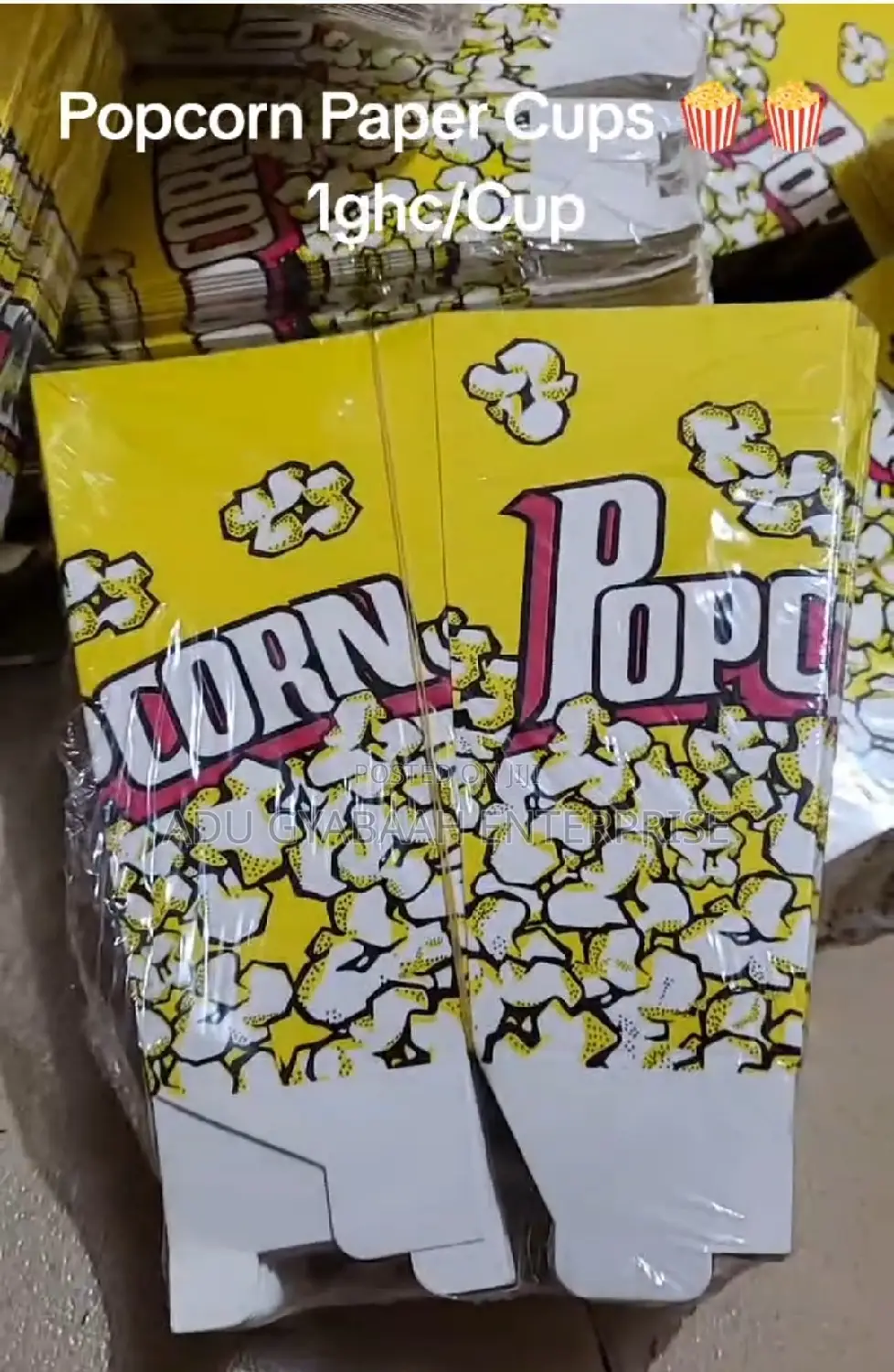 Popcorn Paper Cups