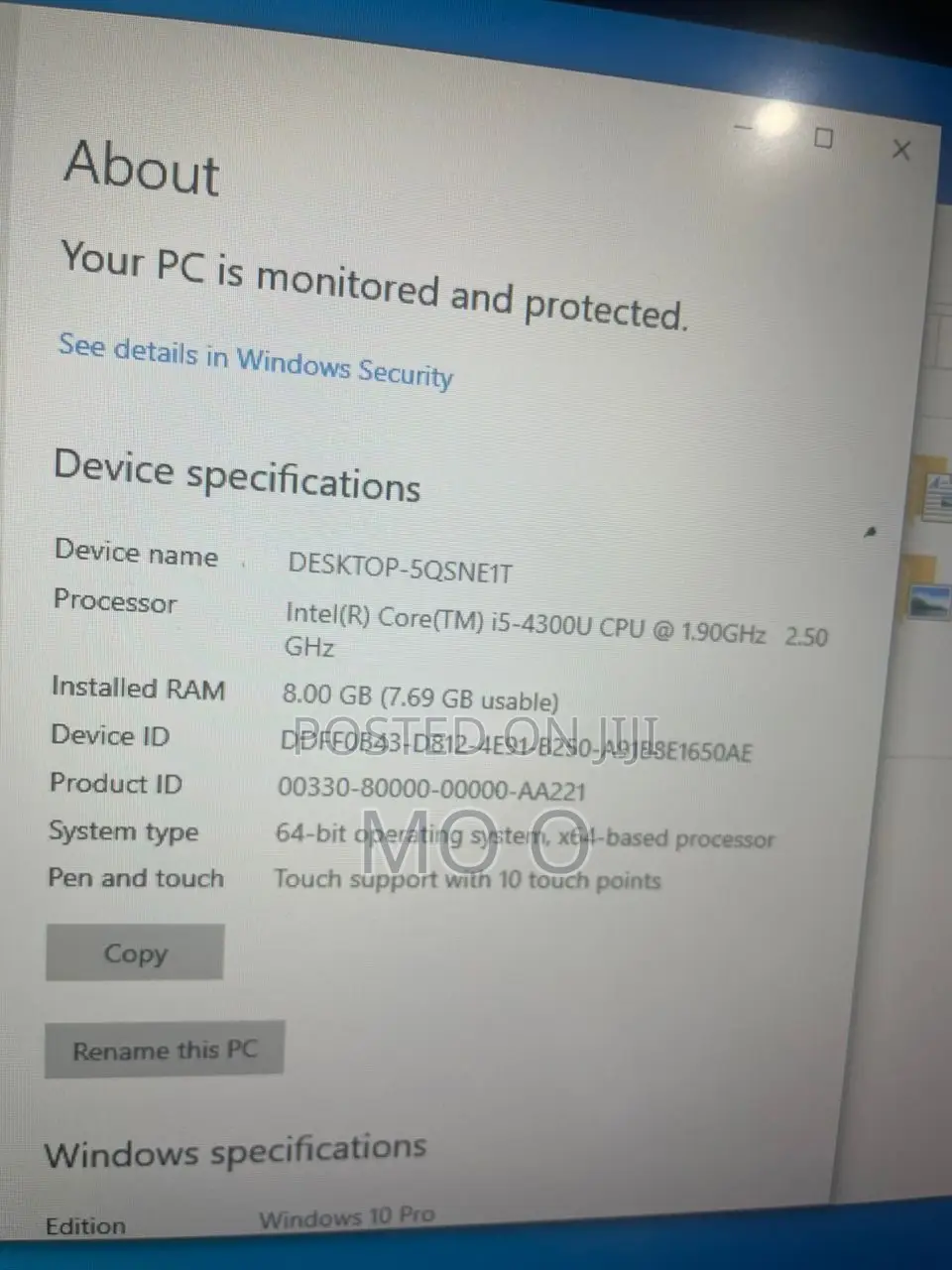Laptop Lenovo ThinkPad X250 8GB Intel Core I5 HDD 500GB