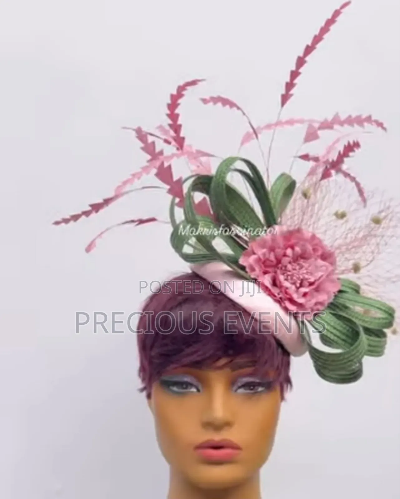 Red N Pink Fascinators