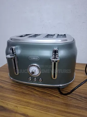 4 Slice Tower Forest Green Toaster Uk