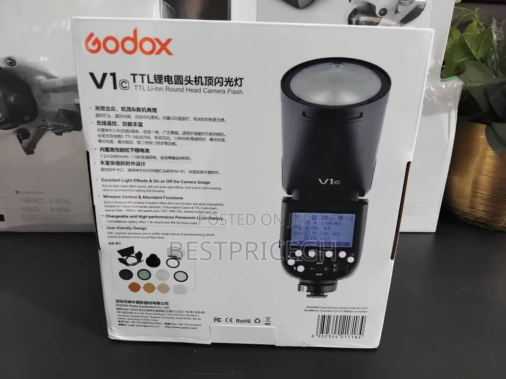 Godox V1c Flash V1-C Usa Version Round Head Camera Flash