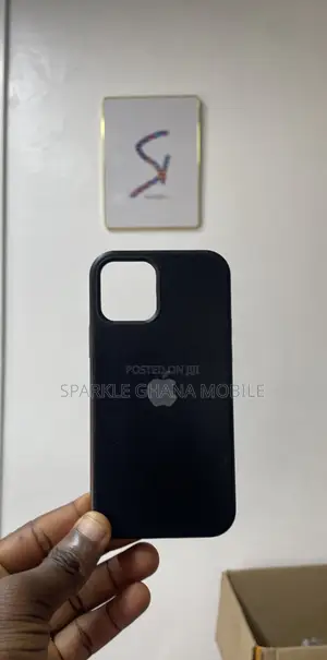 iPhone 12 High Black Silicone Case
