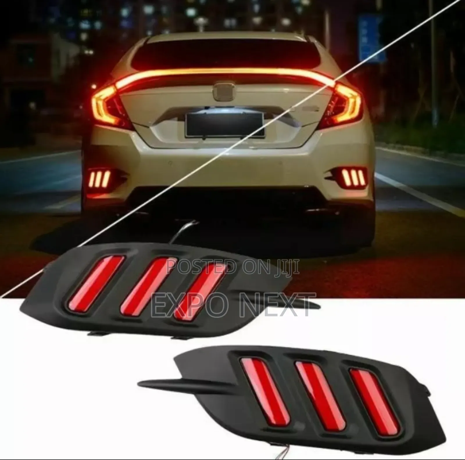 Honda Civic Led Reflector Bumper Brake Light All Year Model