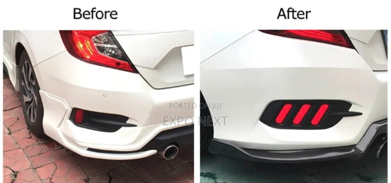 Honda Civic Led Reflector Bumper Brake Light All Year Model