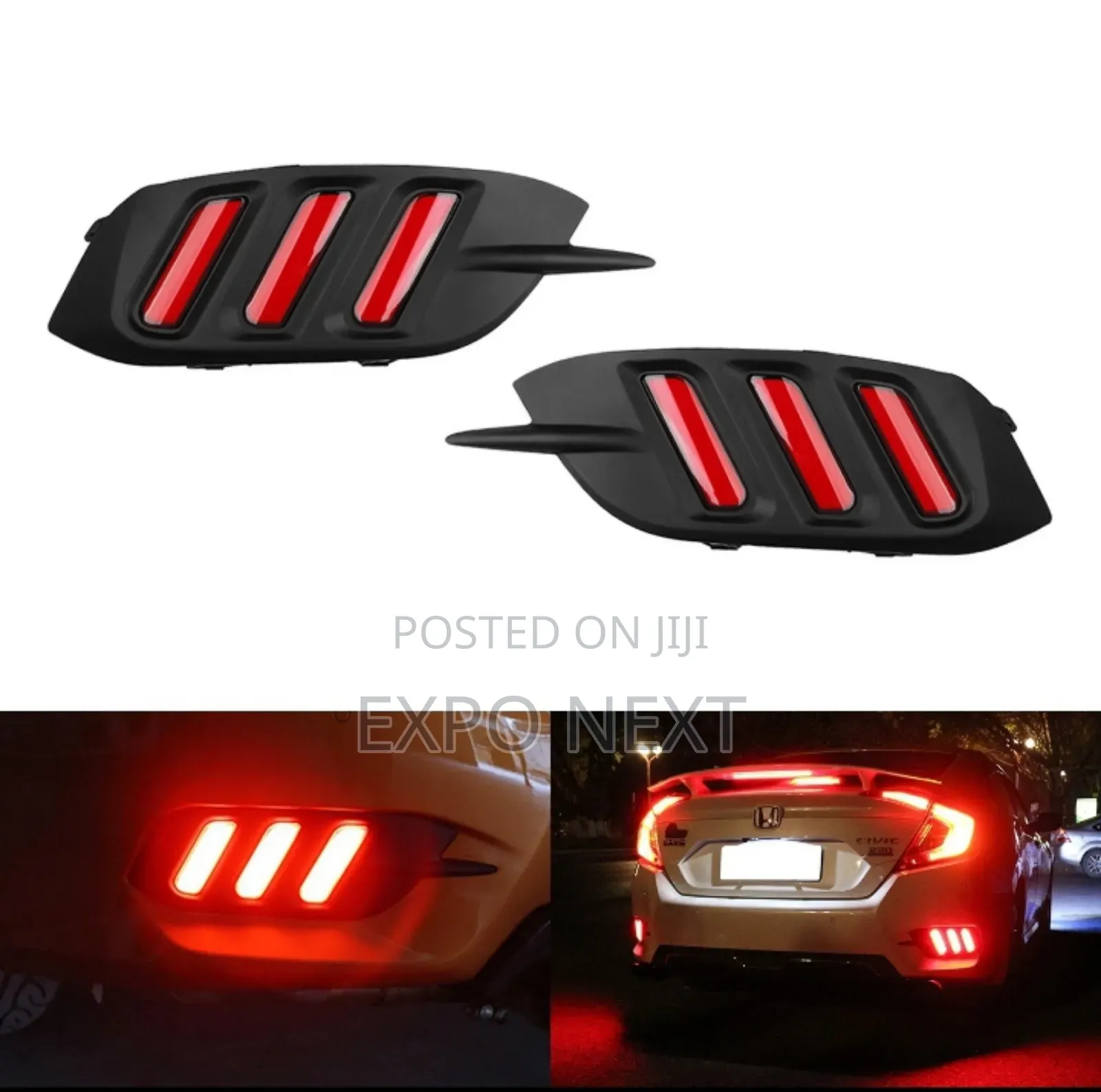 Honda Civic Led Reflector Bumper Brake Light All Year Model