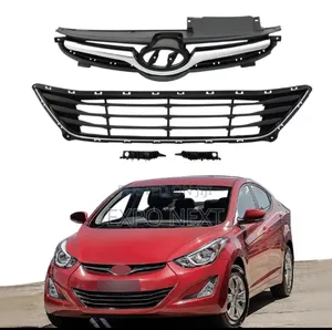 Front Grilles Bumper Brackets Set For Hyundai Elantra