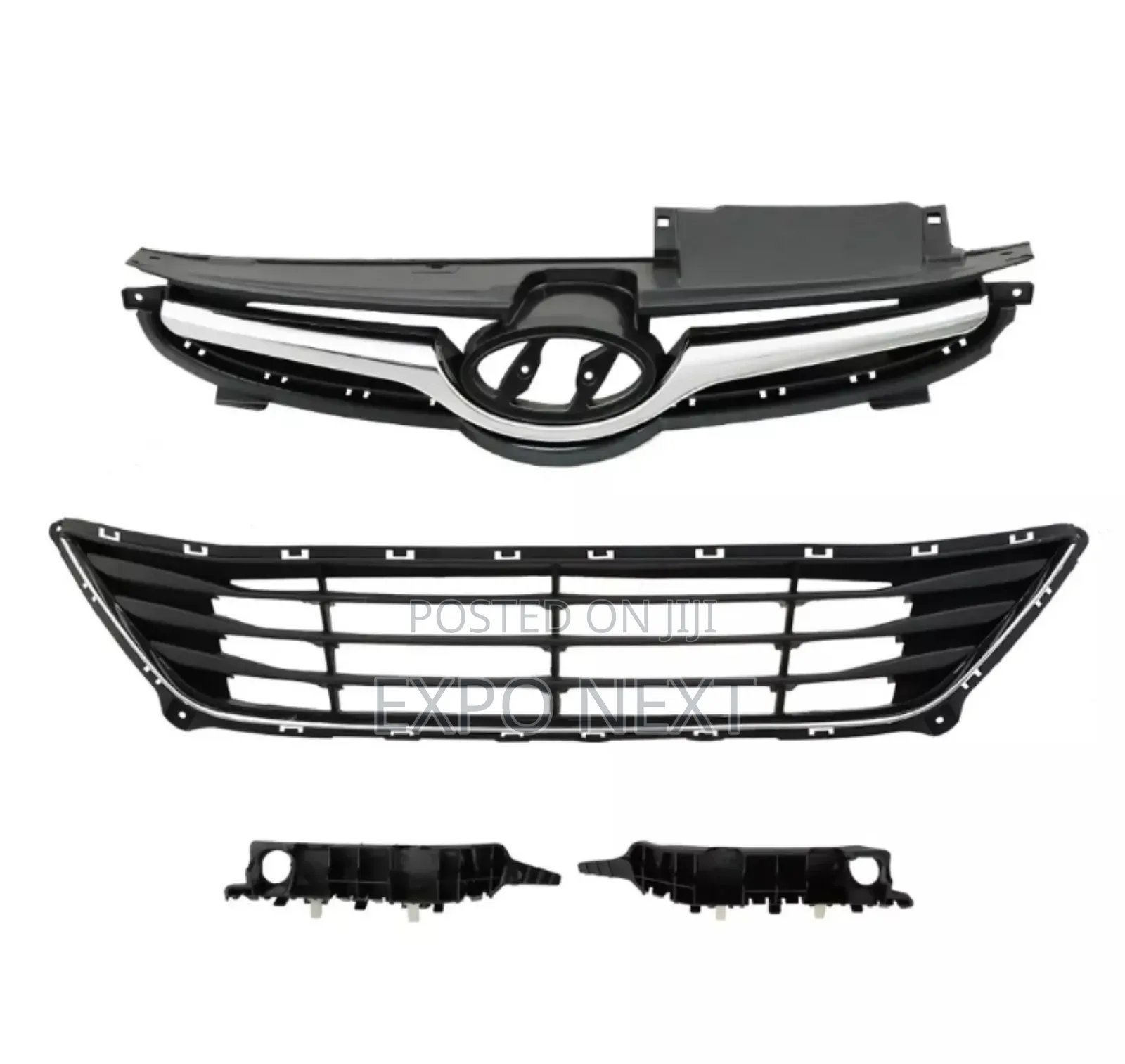 Front Grilles Bumper Brackets Set For Hyundai Elantra