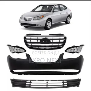 Front Bumper, Grille, Fog Light Covers For Hyundai Elantra 2007-2010
