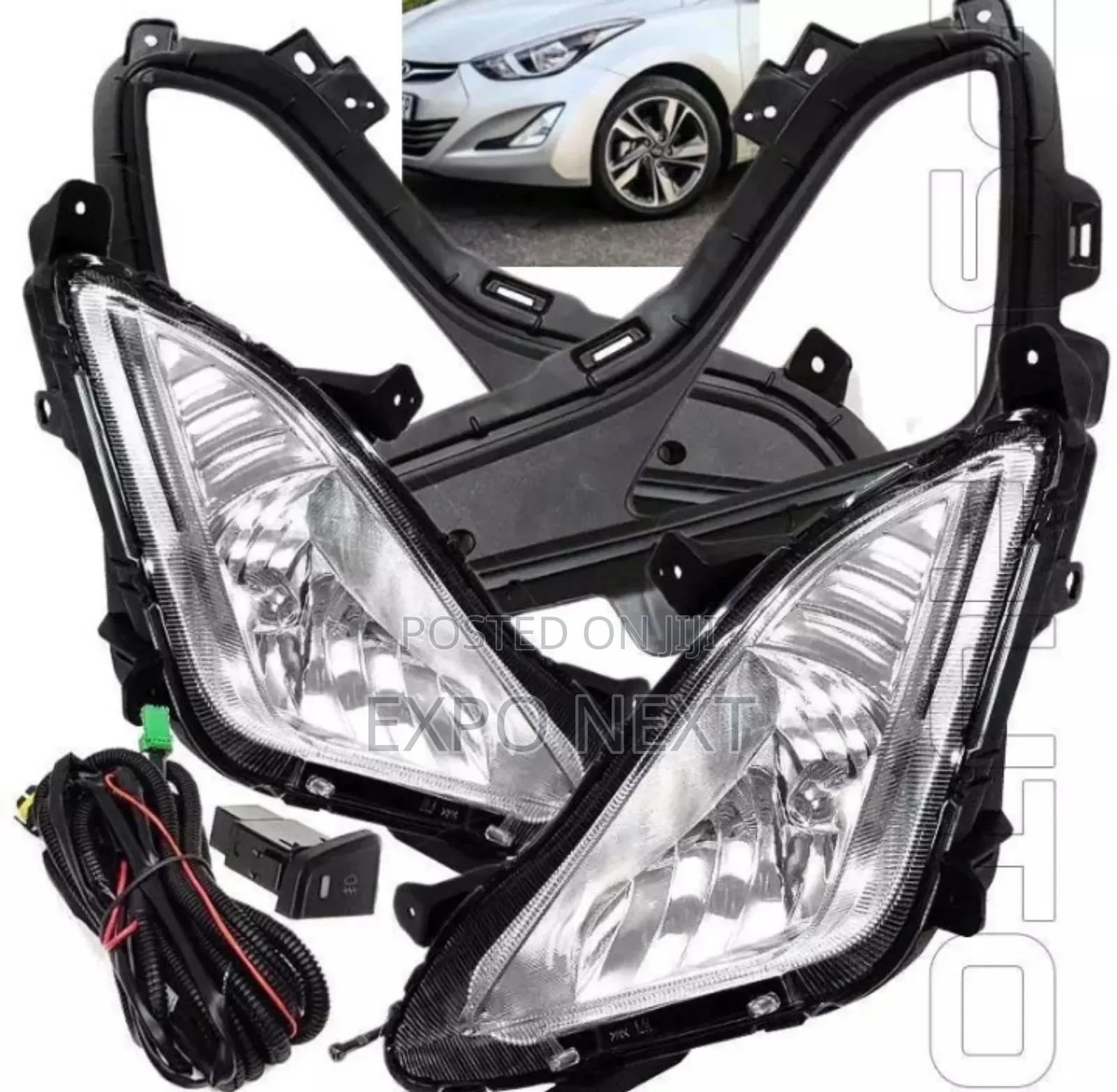Fog Lamp Lights Set For Hyundai Elantra 2015-2016