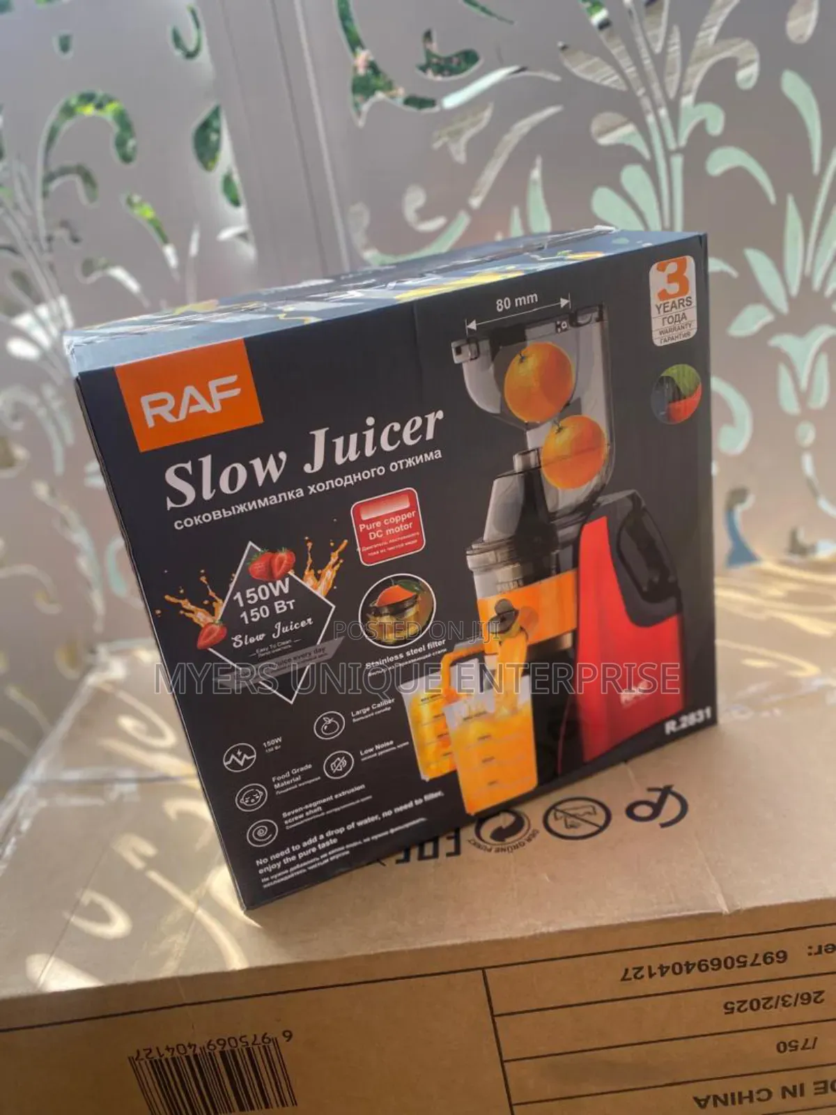 Raf Original Slow Juicer(Extracts 95% Juice)