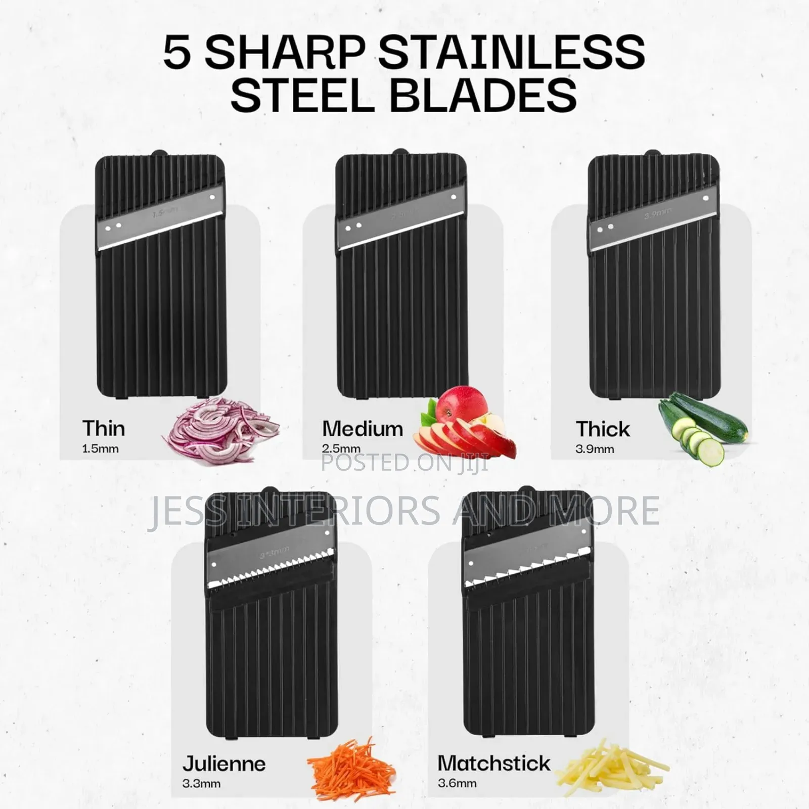 Multifunctional Vegetable Cutter 5 In1