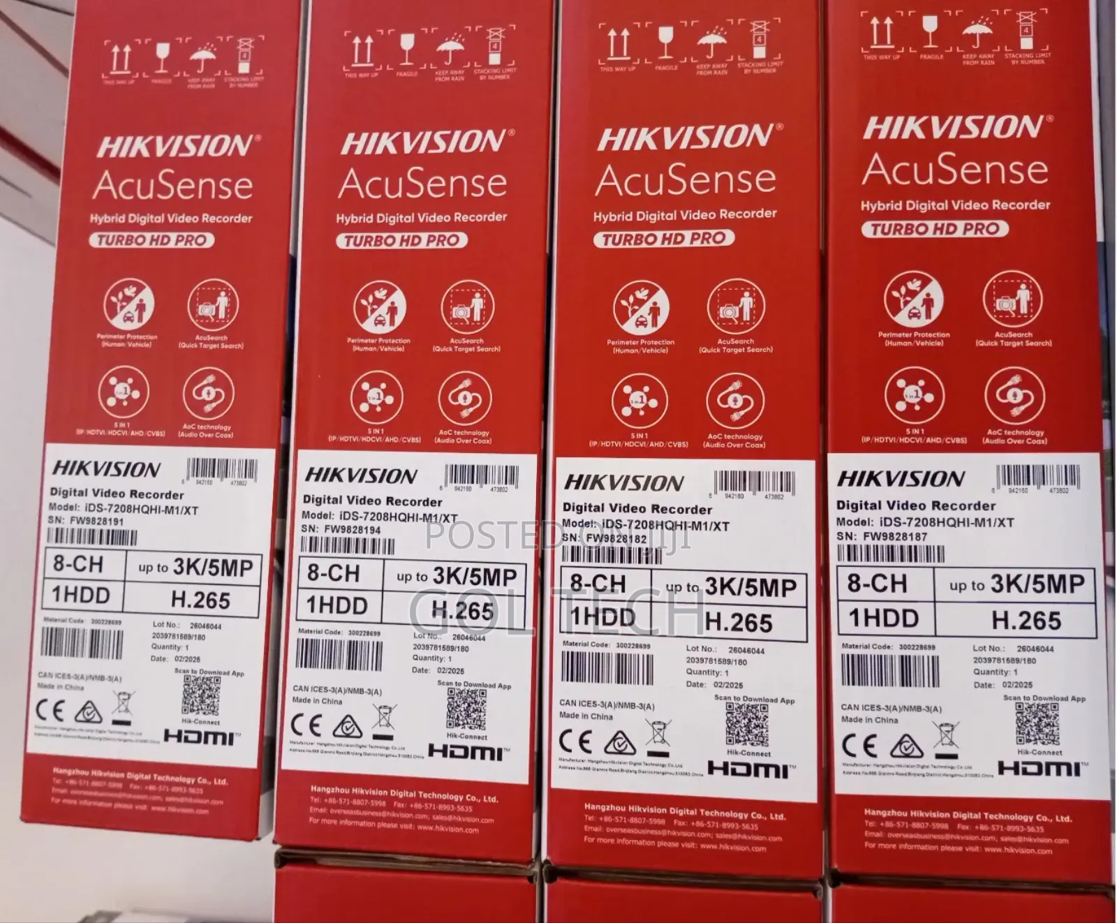 Hikvision 8ch DVR /5mp With 2way Audio Acusense All on 1 DVR