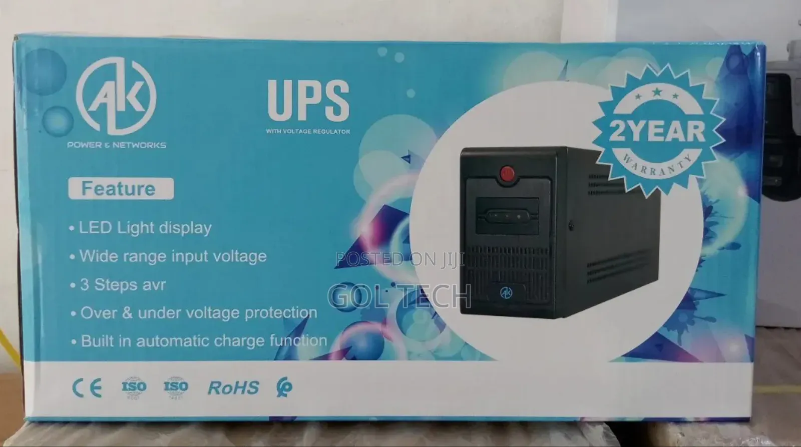 Ups 1000va (1kva) Ak Power With Inbuilt Avr 480w Led