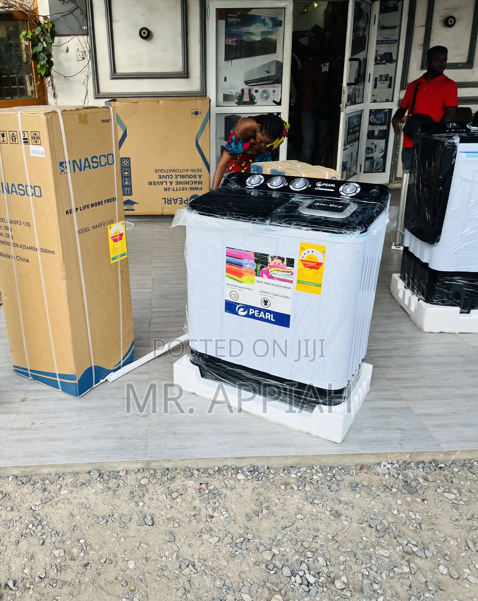 Powerful and Durable Pearl 10kg Top Load Washing Machine.