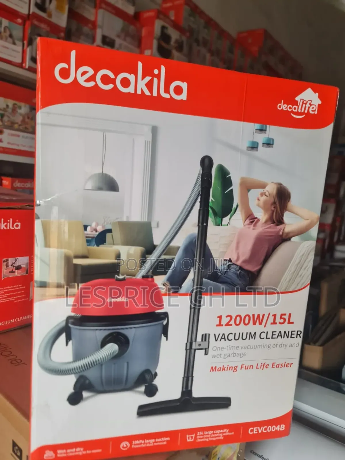 Heavy Duty Decakila 15l Vacuum Cleaner