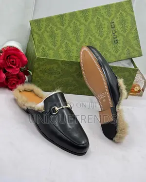 Executive Men’S Gucci Fur Halfshoes