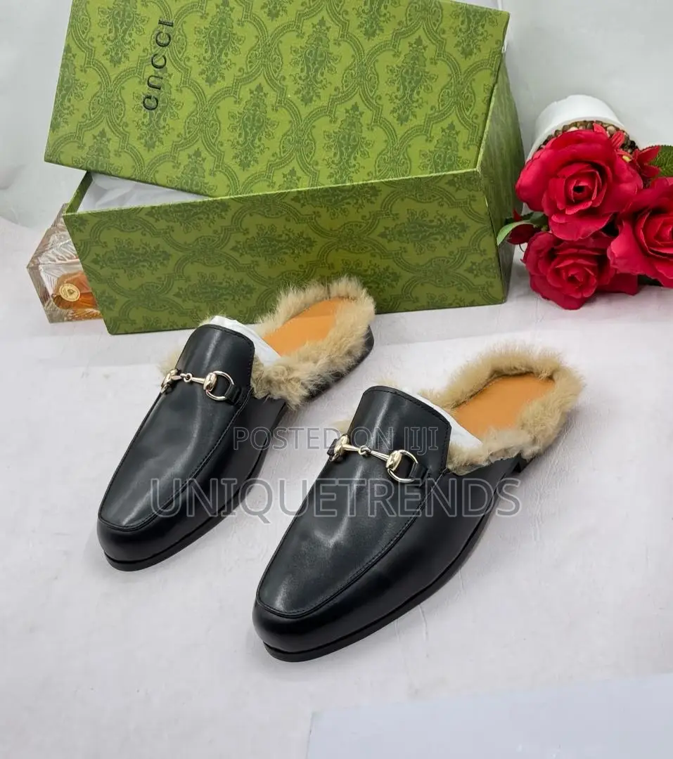 Executive Men’S Gucci Fur Halfshoes
