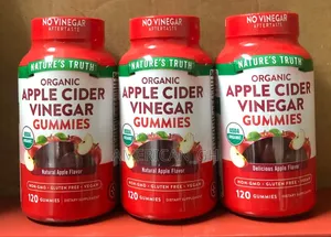 Organic Apple Cider Vinegar Gummies, 120 Count