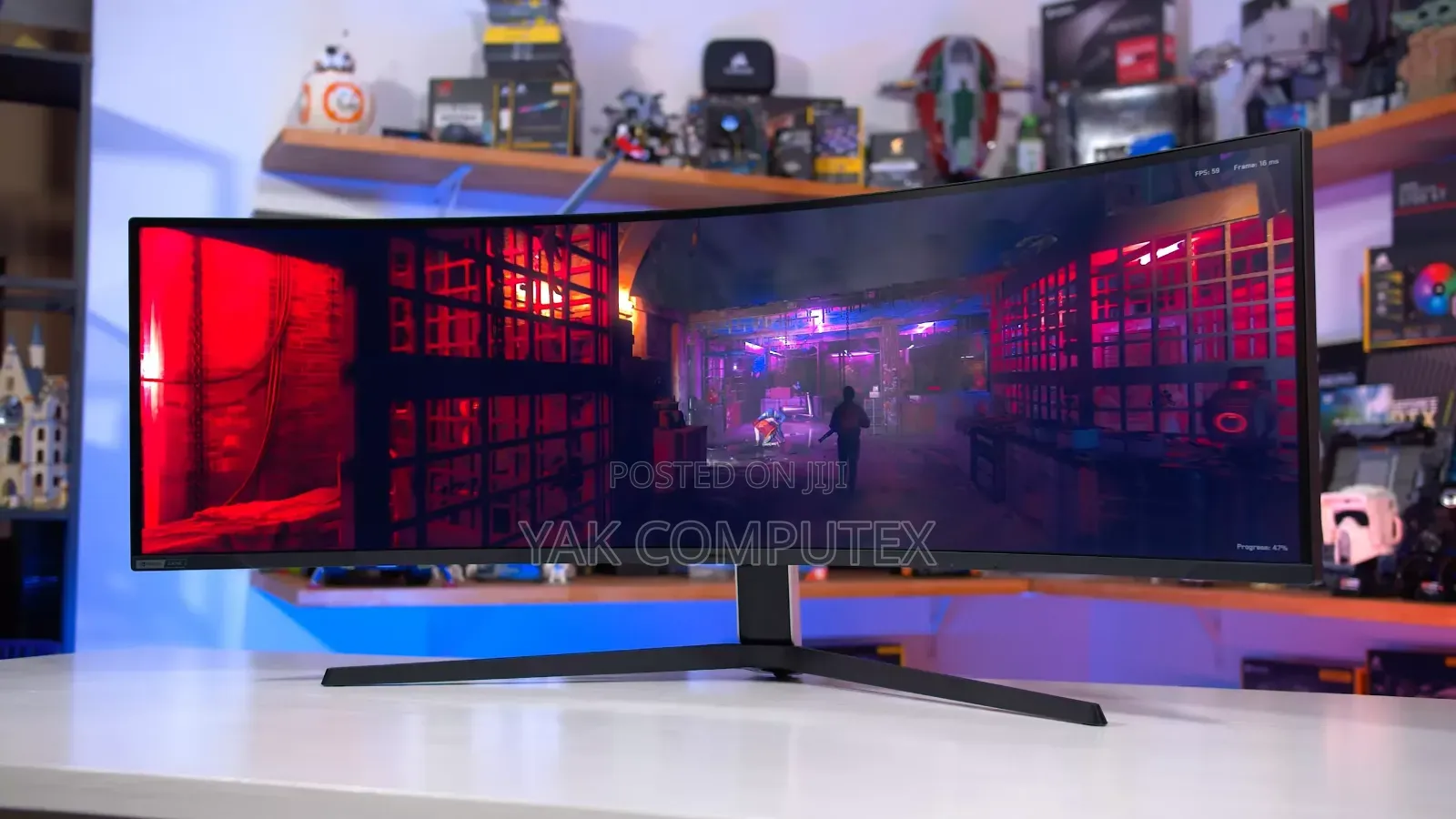 Samsung 49” Odyssey G9 Gaming Monitor, 1000r Curved Screen,