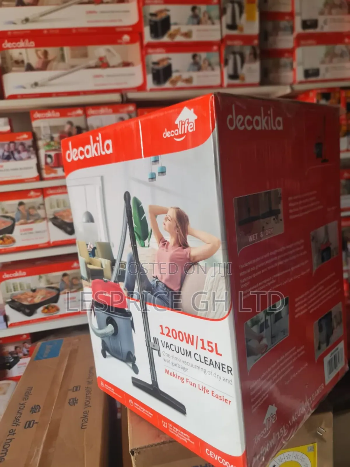 Efficient Decakila 15l Vacuum Cleaner