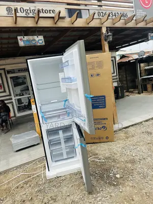 Fast Freezing Double Door Fridge Pearl Pf-433 Black