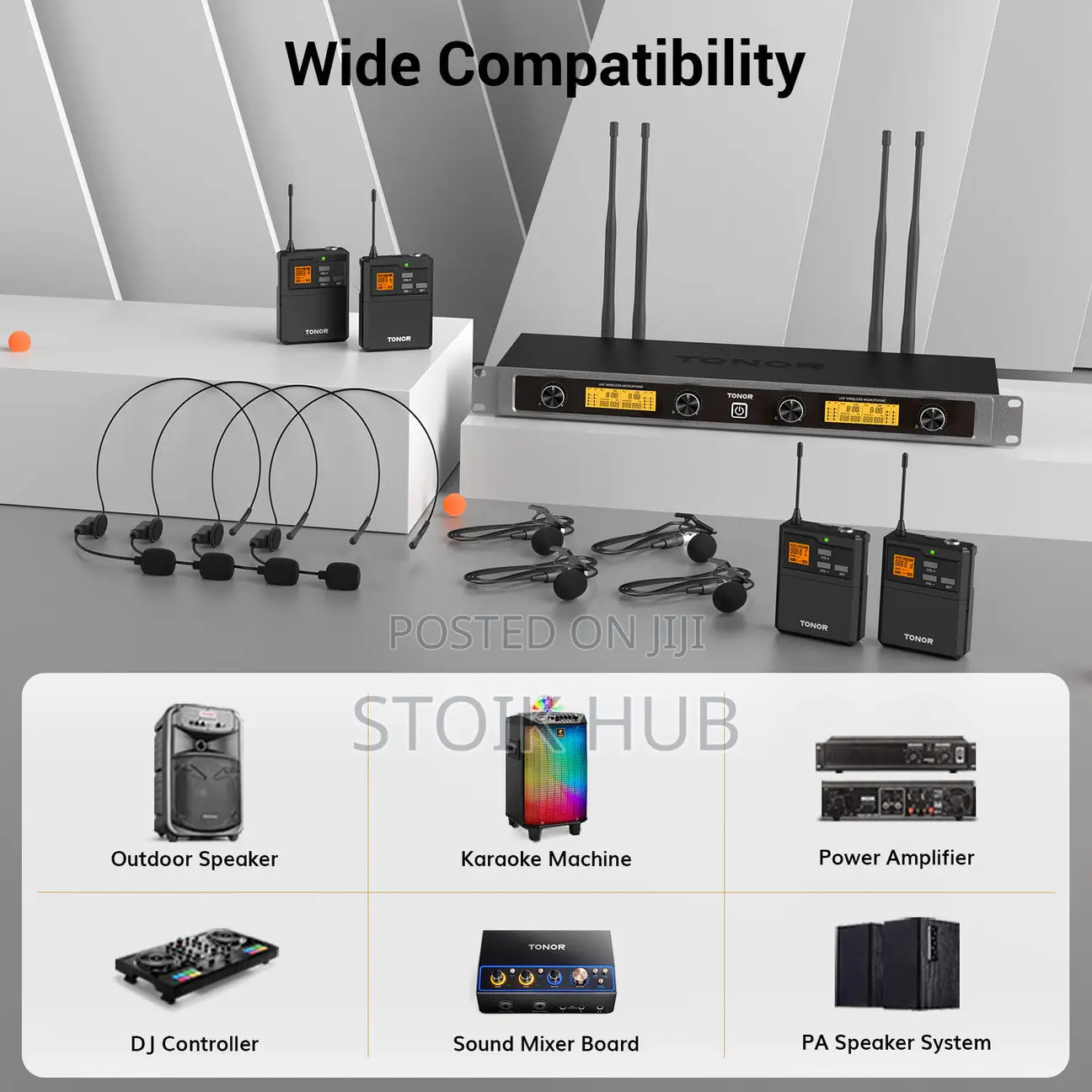Tonor Tw844 Uhf Mikrofon Set 4 Channel