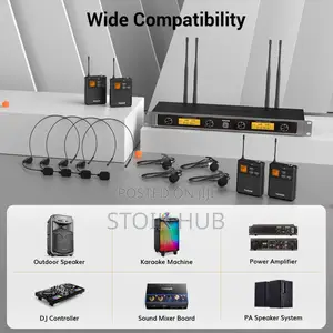 Tonor Tw844 Uhf Mikrofon Set 4 Channel