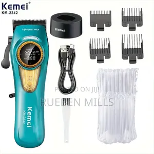 Jual Kemei Km 2242 Clipper 4500mah 9000rpm Barbering Machine