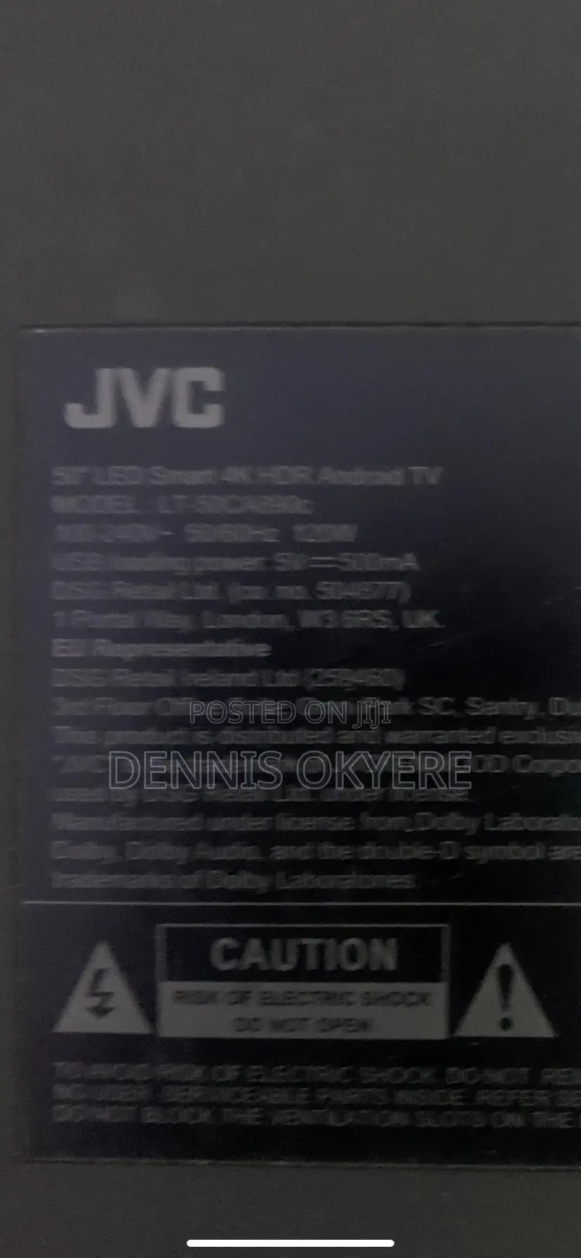 JVC Android 50 Inches Tv