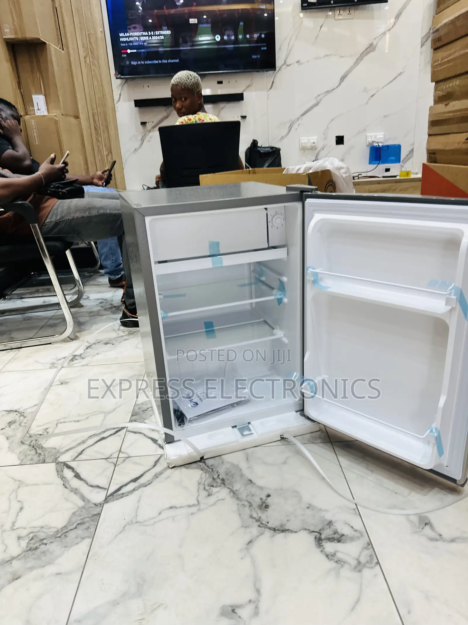 Sleek Slim Cute Fridge Pearl Bed Sides