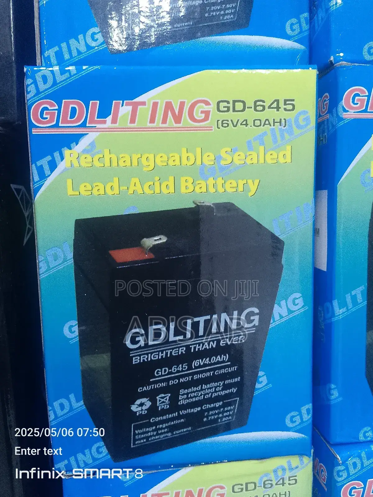 Rechargeable Sealed Acid Battery ( Gdliting)