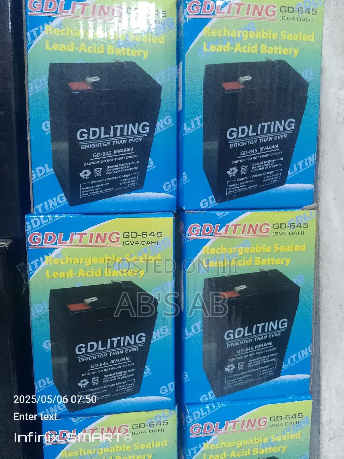Rechargeable Sealed Acid Battery ( Gdliting)