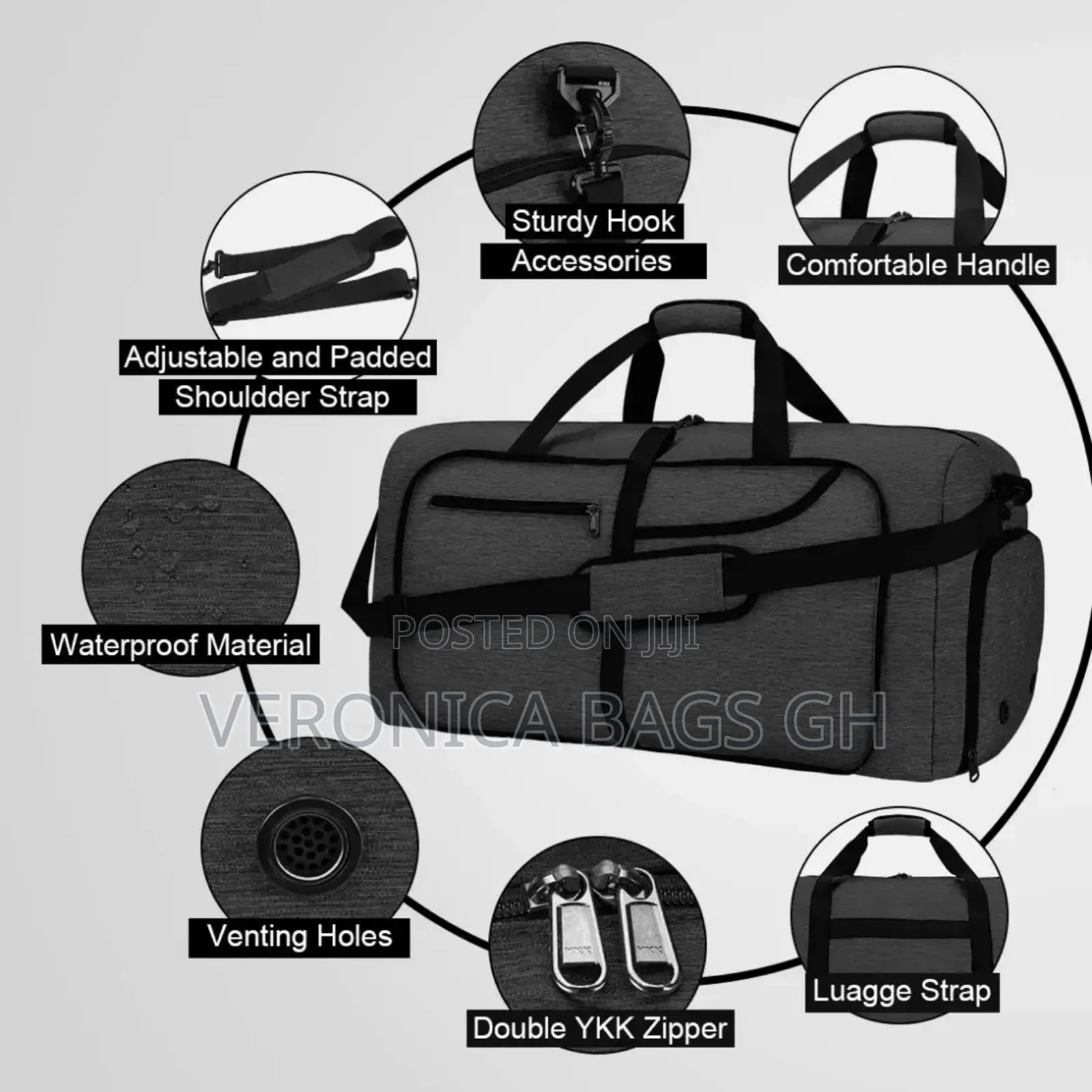 Foldable Travelling Luggage Packing Duffle Bag Extra Large