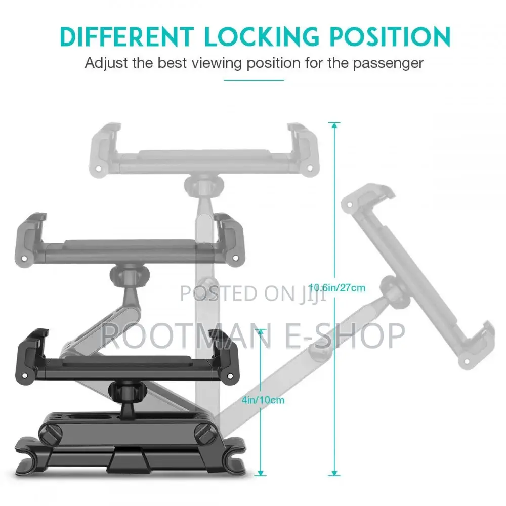 Tablet Headrest Mount Multi-Angle Tablet Mount Flexible