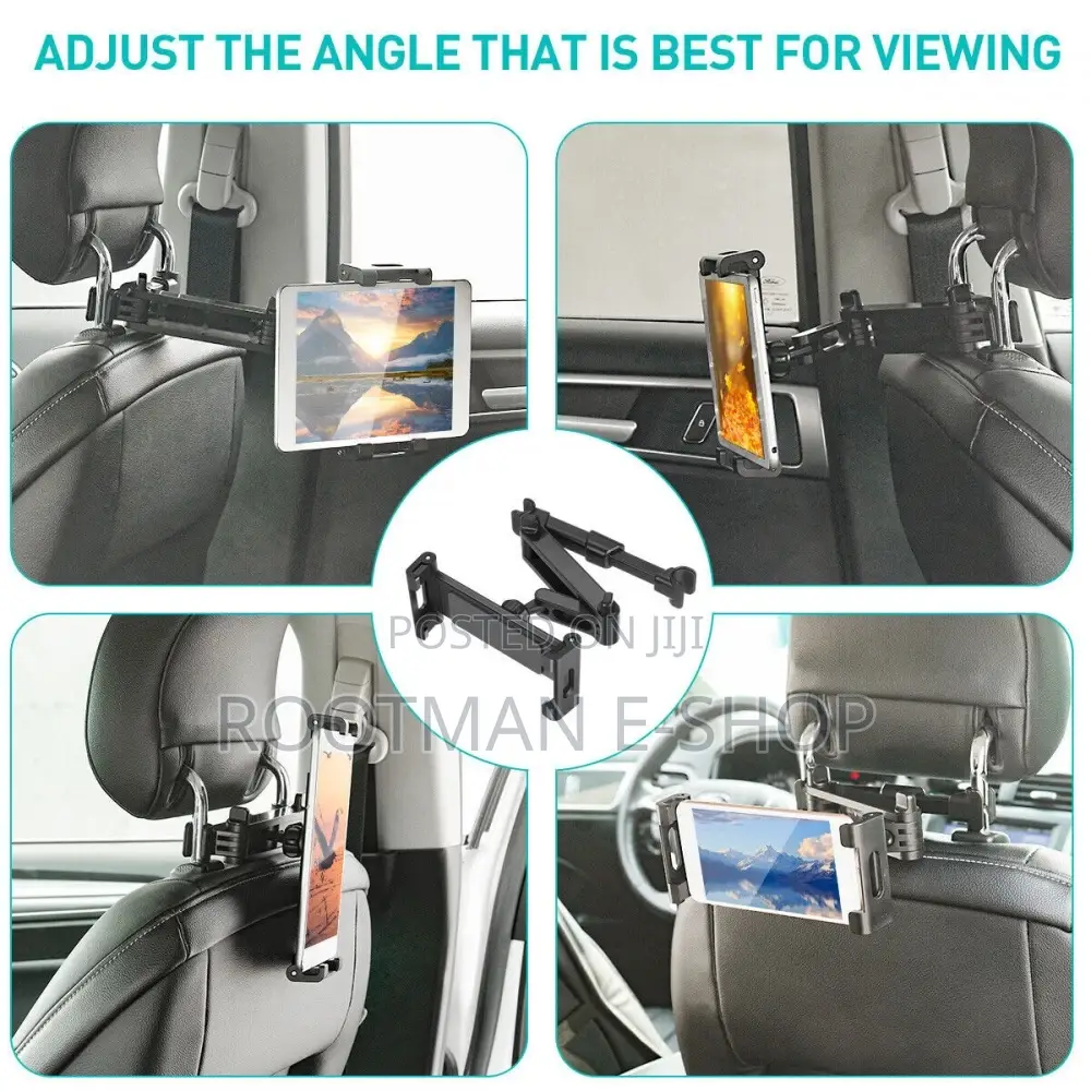 Tablet Headrest Mount Multi-Angle Tablet Mount Flexible