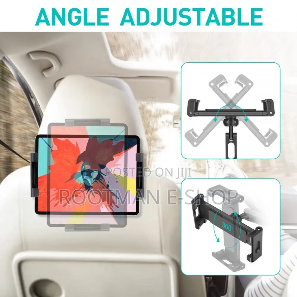 Tablet Headrest Mount Multi-Angle Tablet Mount Flexible