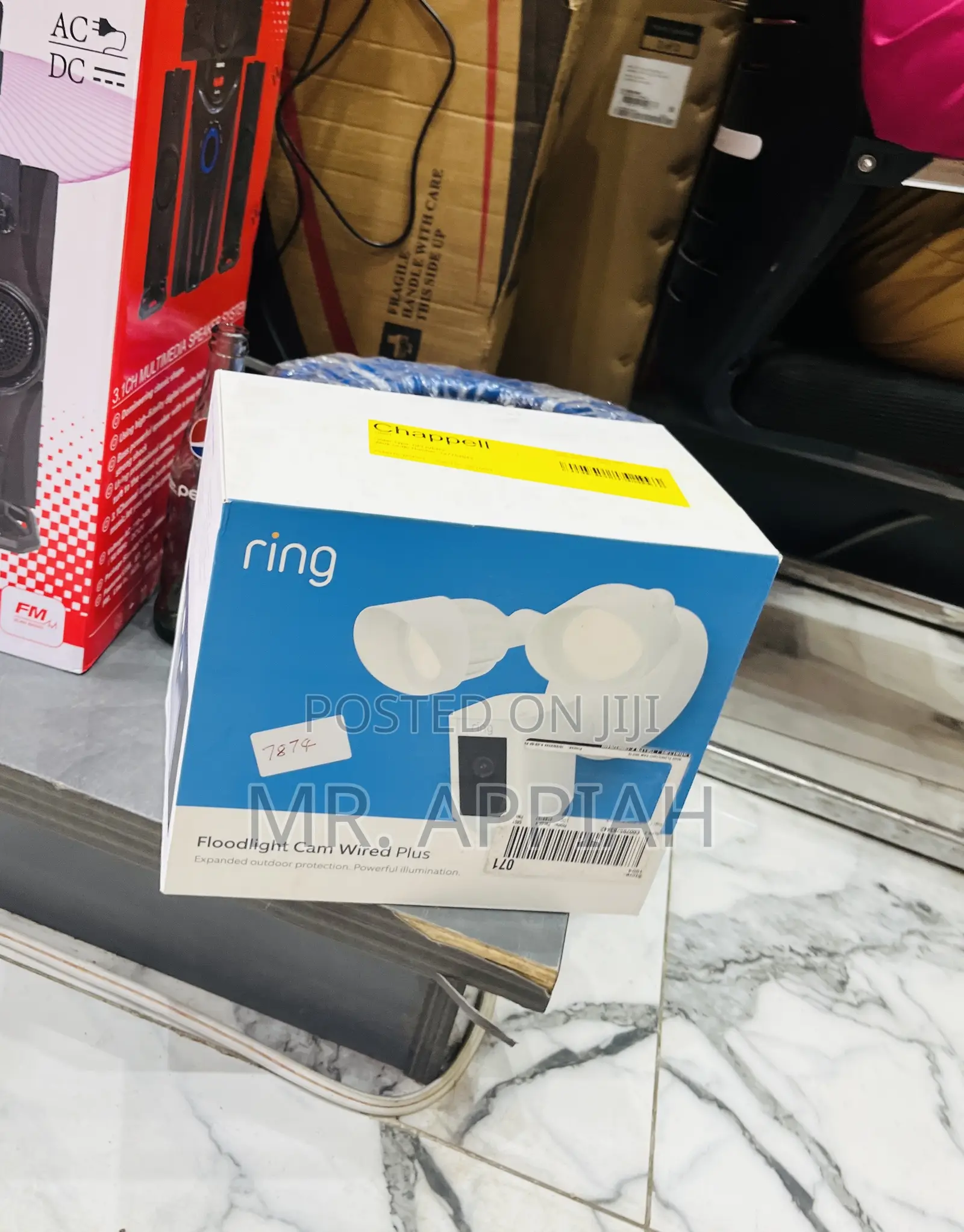 Get Premium Ringfloodlight Cam Wired Plus 1080p Video,White