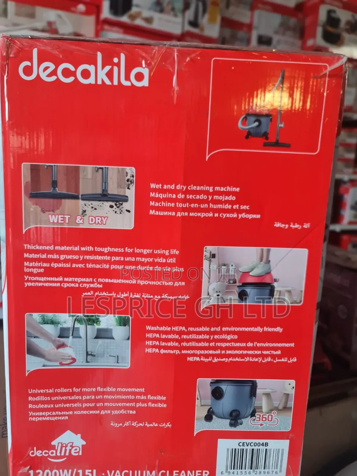 Decakila Strong Suction 15l Vacuum Cleaner